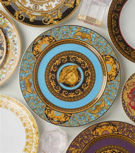 versace medusa service plate|Versace Medusa rhapsody tableware.